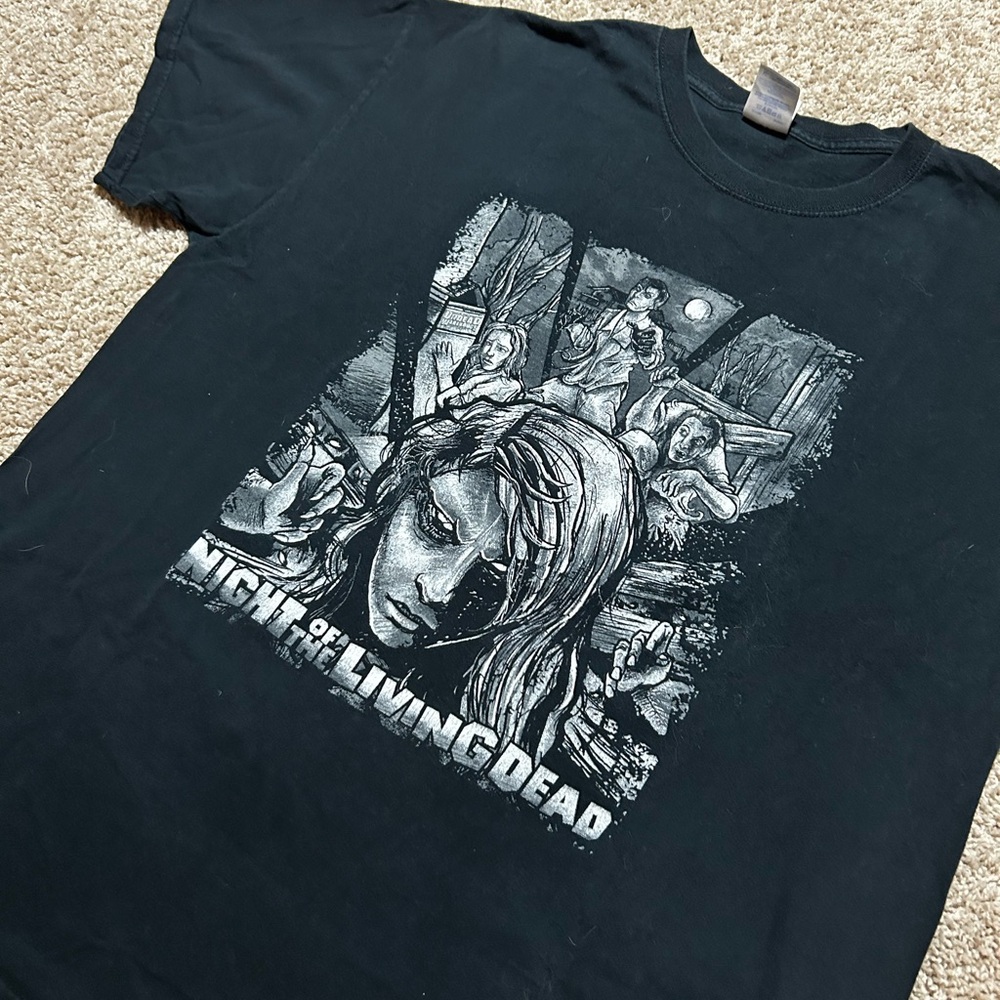 RARE 2010s Night of the Living Dead horror movie promo tee